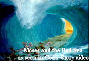 Red Sea closing on army in Old Testament outline of the Bible